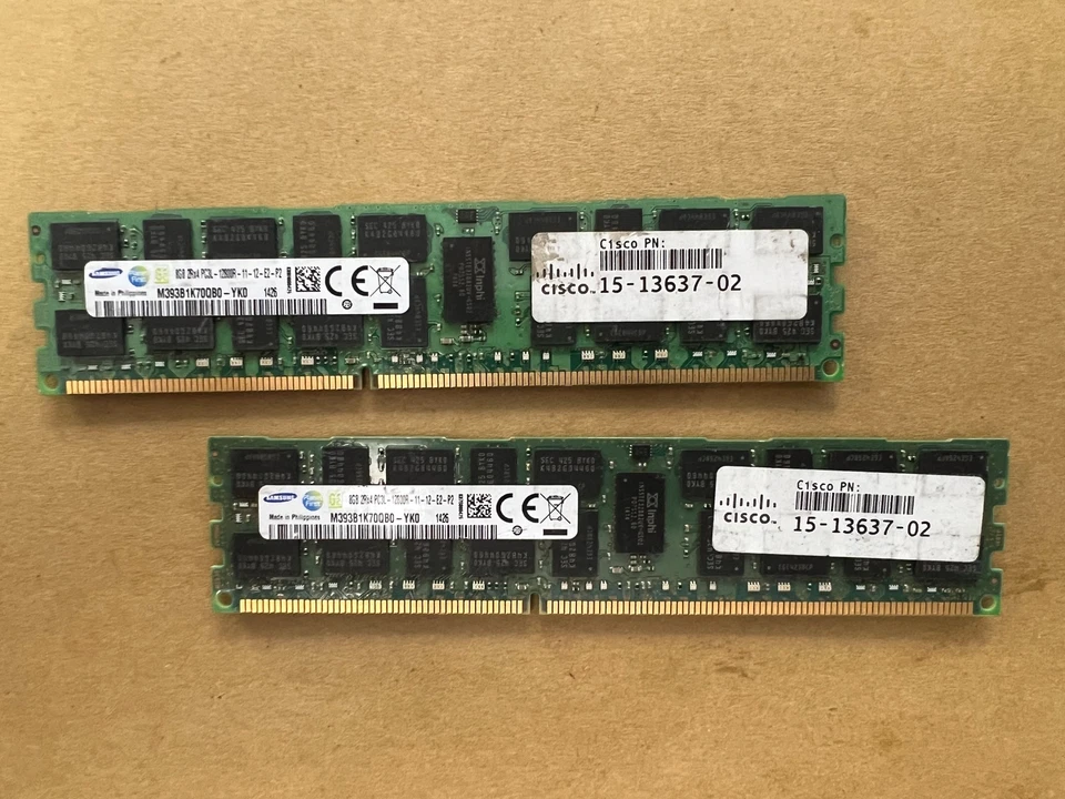 SAMSUNG M393B1K70QB0-YK0 8GB DDR3-1600 PC3L-12800R UCS-MR-1X082RY-A M7-2(10) - Image 3 of 4