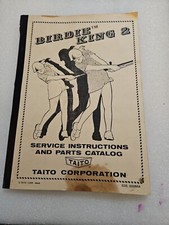 Birdie King 2 Service Instruction and Parts Catalog Taito Original 