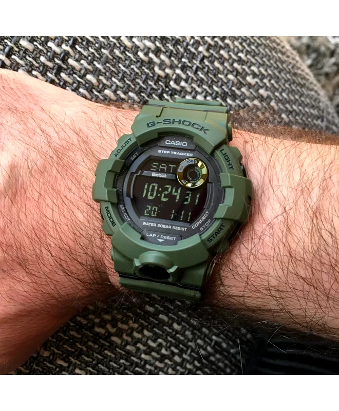 CASIO G-SHOCK BLUETOOTH GBD-800UC-3ER OROLOGIO VERDE DIGITALE 48mm SOTTOCOSTO - Immagine 2 di 4