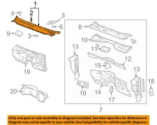 GM OEM-Cowl Grille Panel Windshield Wiper Cover Vent 25905501