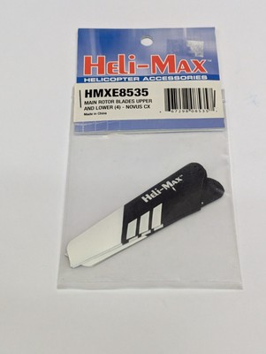 HELI-MAX Main Rotor Blades Upper and Lower (4) - Novus CX HMXE8535