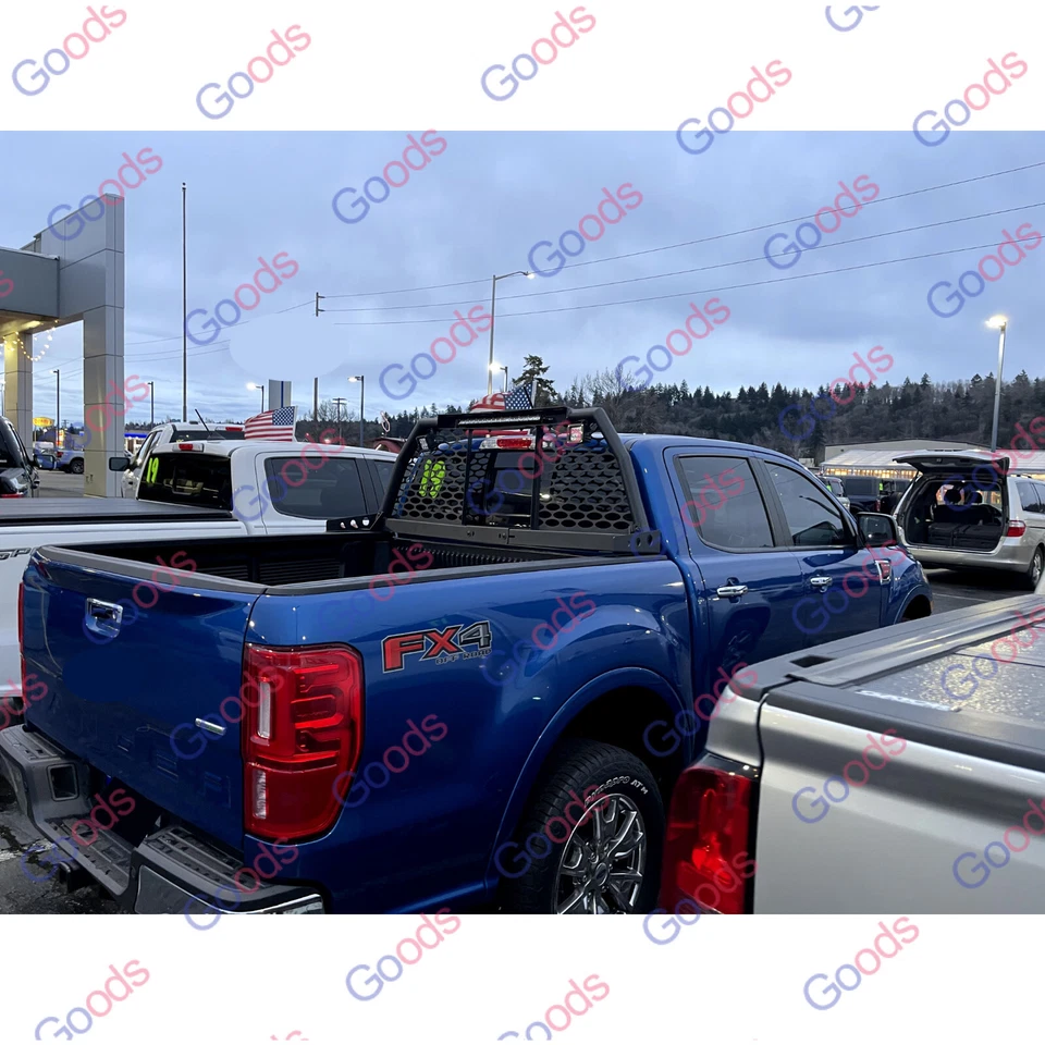 Barras antivuelco para camionetas Ford Ranger con barra de luz LED y soporte para dolores de cabeza de luz puntual Foto 2 de 4