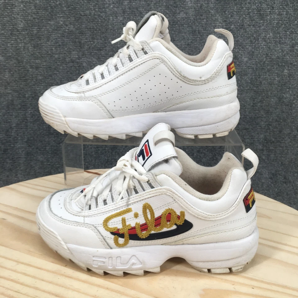 Fila Shoes Womens 6 Disruptor 2 Training Sneakers White Lace Up Low 5FM00545-125 - Image 2 of 4