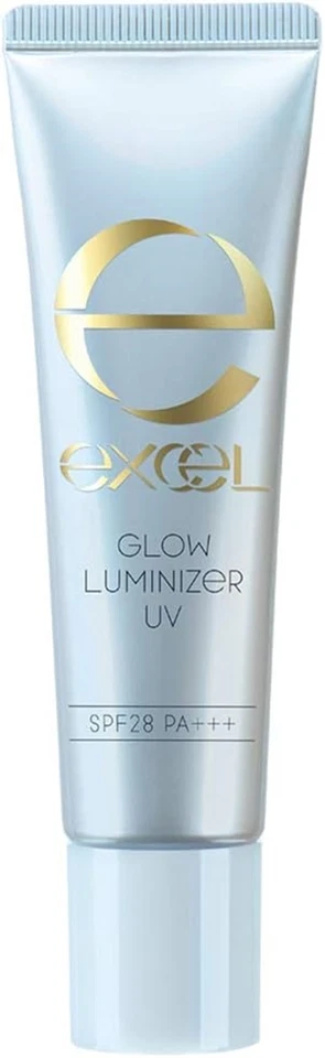 NOEVIR excel Glow Luminizer UV 35g GL03 Blue Glow Makeup Base SPF28 PA+++ - Image 2 of 4