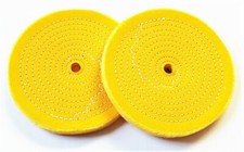 2 PTC 8" SEWN BUFFING WHEEL PAD STIFF FIRM 5/8" ARBOR BENCH GRINDER POLISH #4158