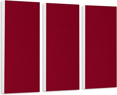 Schallabsorber-Set Colore aus Basotect G+ Schalldämmung - 3 Elemente Rot