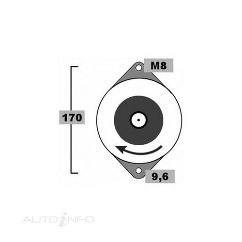 BOSCH Alternator For HOLDEN ONE TONNER 1000KG 2M HJ 173 LC 1974-1976 #BXH1238A - Picture 5 of 8