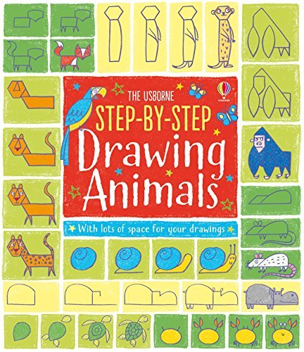 Step-by-Step Drawing Animals By Fiona Watt,Candice Whatmore