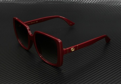 GUCCI GG0632S 003 Square Burgundy Red 