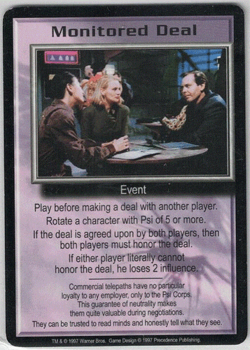 Babylon 5 CCG Promo Ed Individual Card Sale Near Mint or Better. - Picture 5 of 11