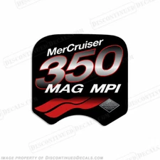 Fits Mercruiser 350 Mag MPi Decal (Red)