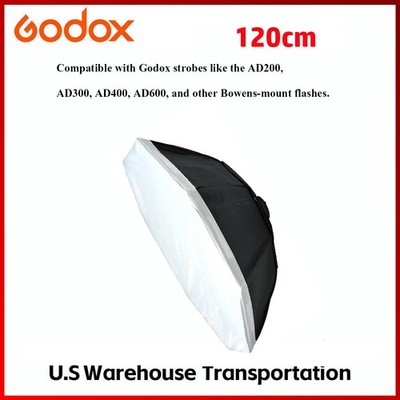 US Godox 120cm/47'' Octagonal Softbox Bowens Mount Compatible for LED,Monolight