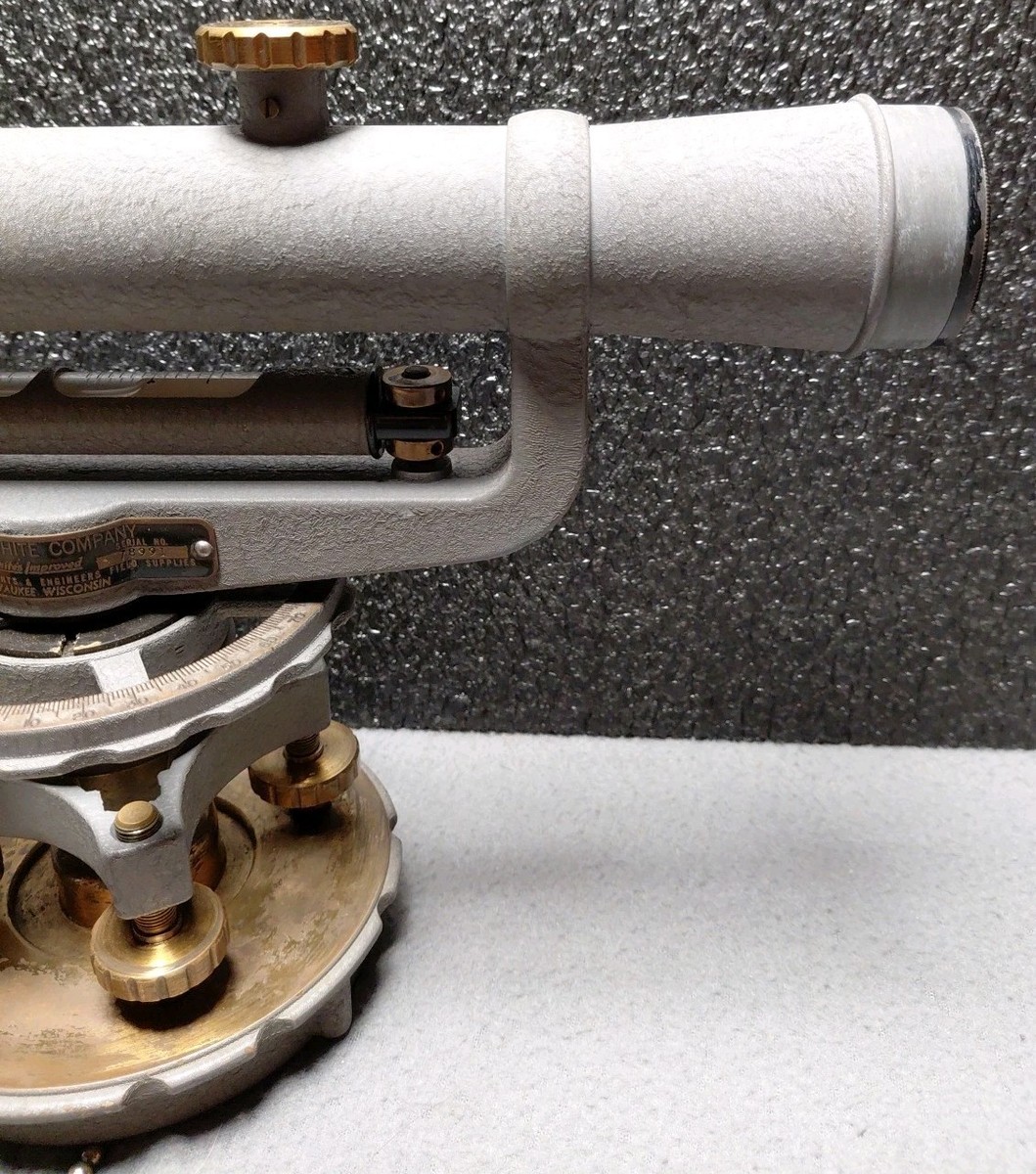 Vintage DAVID WHITE CO Transit Level Surveying Equipment