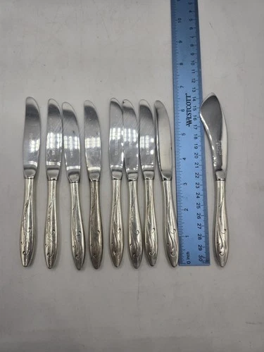 Towle Awakening Sterling Handle Small Butter Knives And Spreader