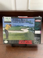 PEBBLE BEACH GOLF LINKS - SNES  SUPER NINTENDO - Sealed w/ Hang Tab