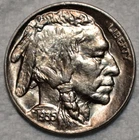 Brilliant Uncirculated 1935-P Buffalo Nickel, Blazing, Well-Struck specimen.