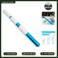 15 ft Telescopic Pool Pole Aluminum 3-Stage Locking Universal Pool Cleaning A...
