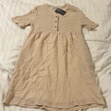 Bates Sisters XS dress Double Gauze, Modest, lined with pockets