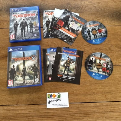 Sony Playstation 4 PS4 - Lot De 2 Tom Clancy’s The Division - Photo 1/4