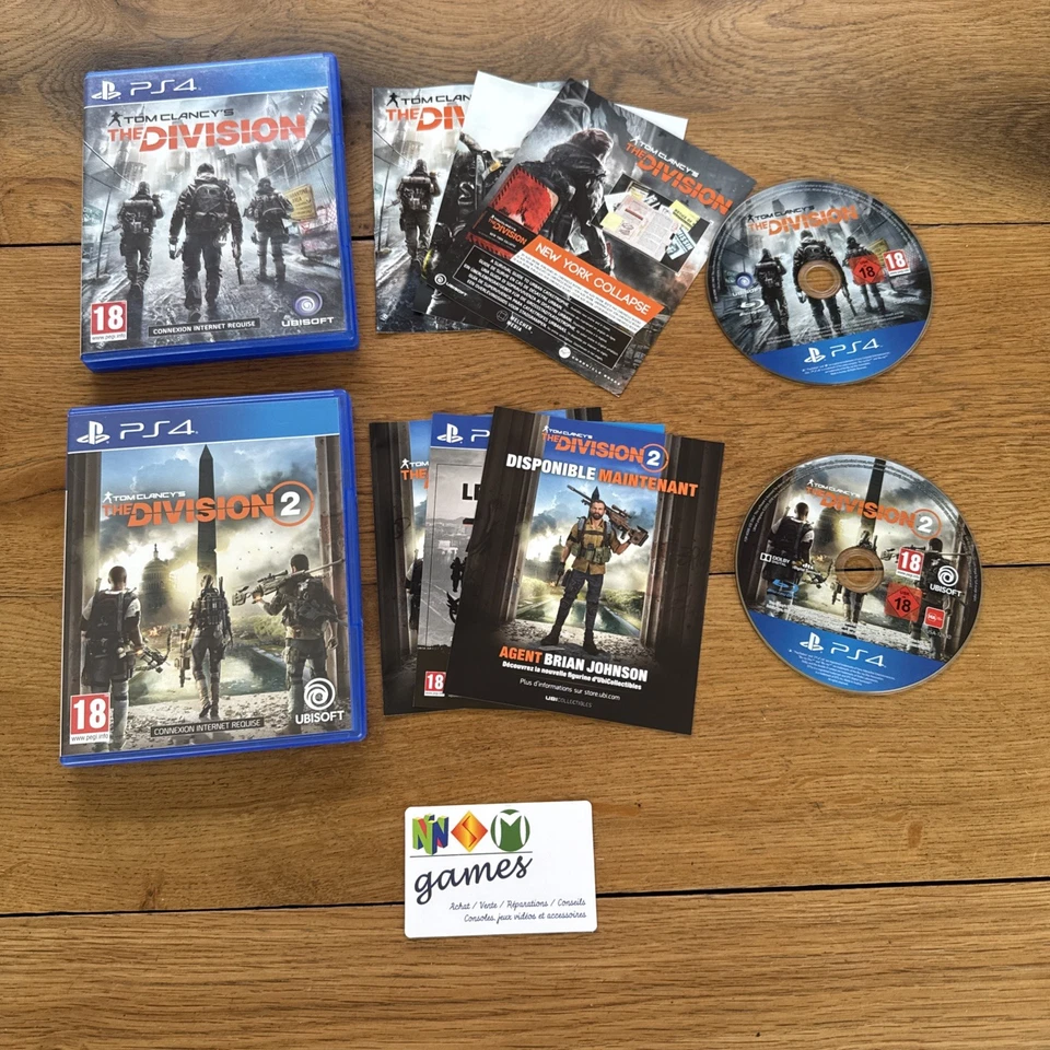 Sony Playstation 4 PS4 - Lot De 2 Tom Clancy’s The Division - Photo 1/4