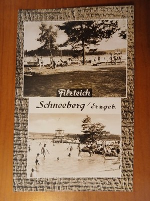Postkarte 3218 gelaufen, Schneeberg, Erzgebirge, Ansichtskarte, Sammlung