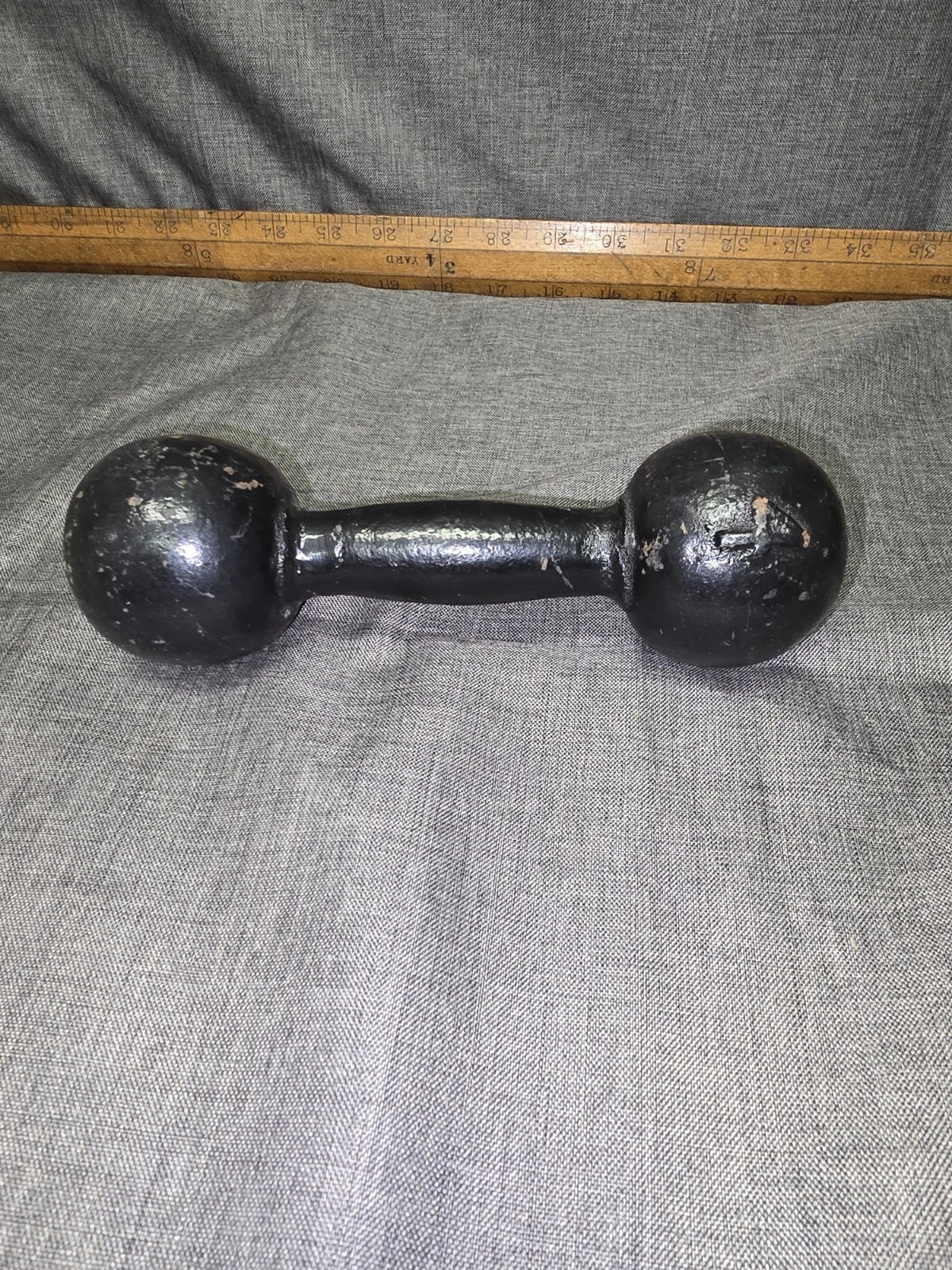 Vintage 4 Pound Cast Iron Globe Dumbbell (Single Item) Black
Opens in a new window or tab