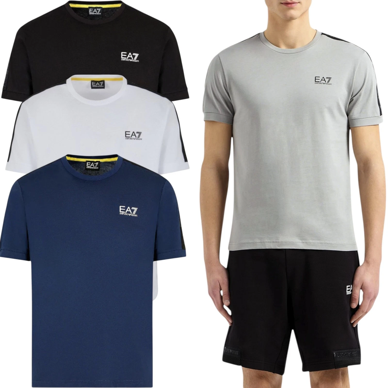 EA7 Emporio Armani Mens 3DPT35 Tape Logo T-Shirt Griffin Casual Tee
Opens in a new window or tab