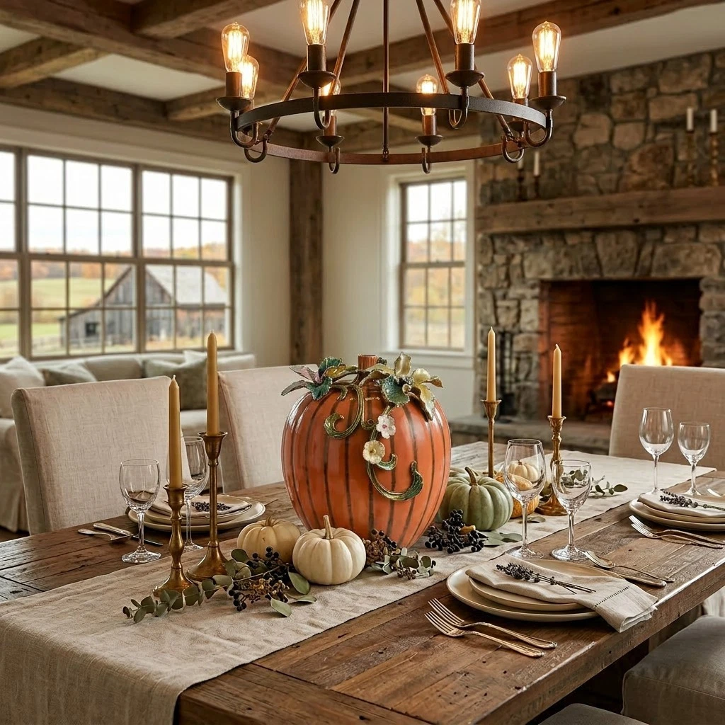Pumpkin Bloom Vase