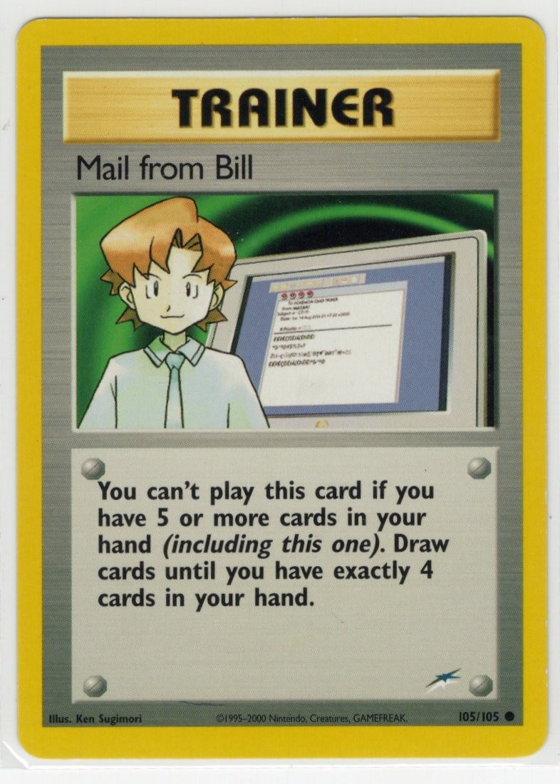 Mail from Bill #105/105 Neo Destiny Uncommon Trainer - EX+ to NM