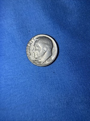  RARE 1980 P Roosevelt Dime..FILLED mint Mark..off Center, Liberty On Rim