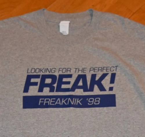 FREAKNIK / TOMMY BOY RECORDS rap hip-hop concert 1990s vintage concert t-shirt, vintage, size XL, single stitch, B+ condition