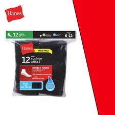 Hanes Double Tough Durability Socks 6-12 Reg Size Choose Your Syle