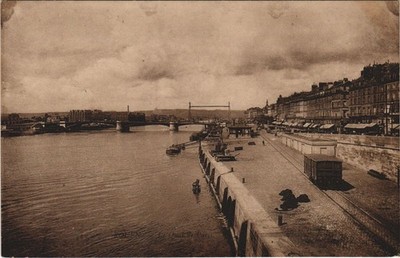 Old postcard Rouen - Le qual de PARIS (154151)