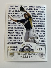 2011 Milwaukee Brewers Shawano Police Baseball #NNO - Carlos Gomez - Brewers