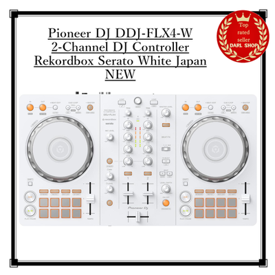Pioneer DJ DDJ-FLX4-W 2-Channel DJ Controller Rekordbox Serato