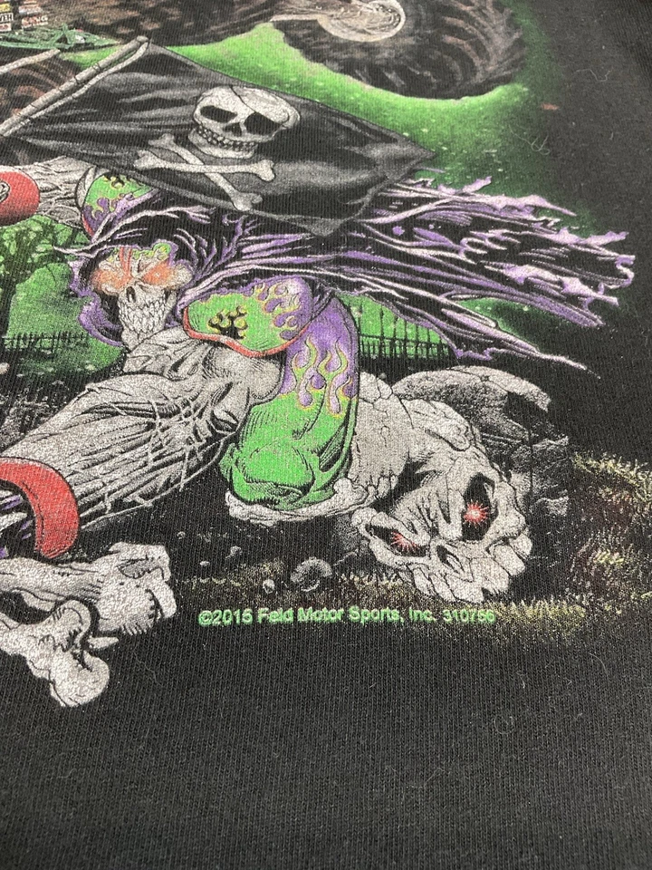 Camiseta Grave Digger Monster Truck Talla S Camiseta Bebé Grunge Cyber Goth Foto 3 de 4