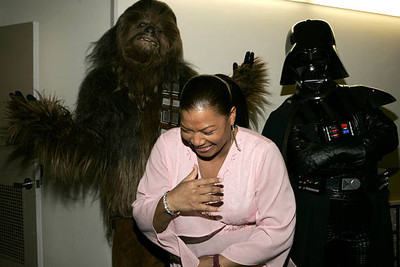 Queen Latifah with Chewbacca Darth Vader at Nickelodeons 18th Kids- Old Photo 1