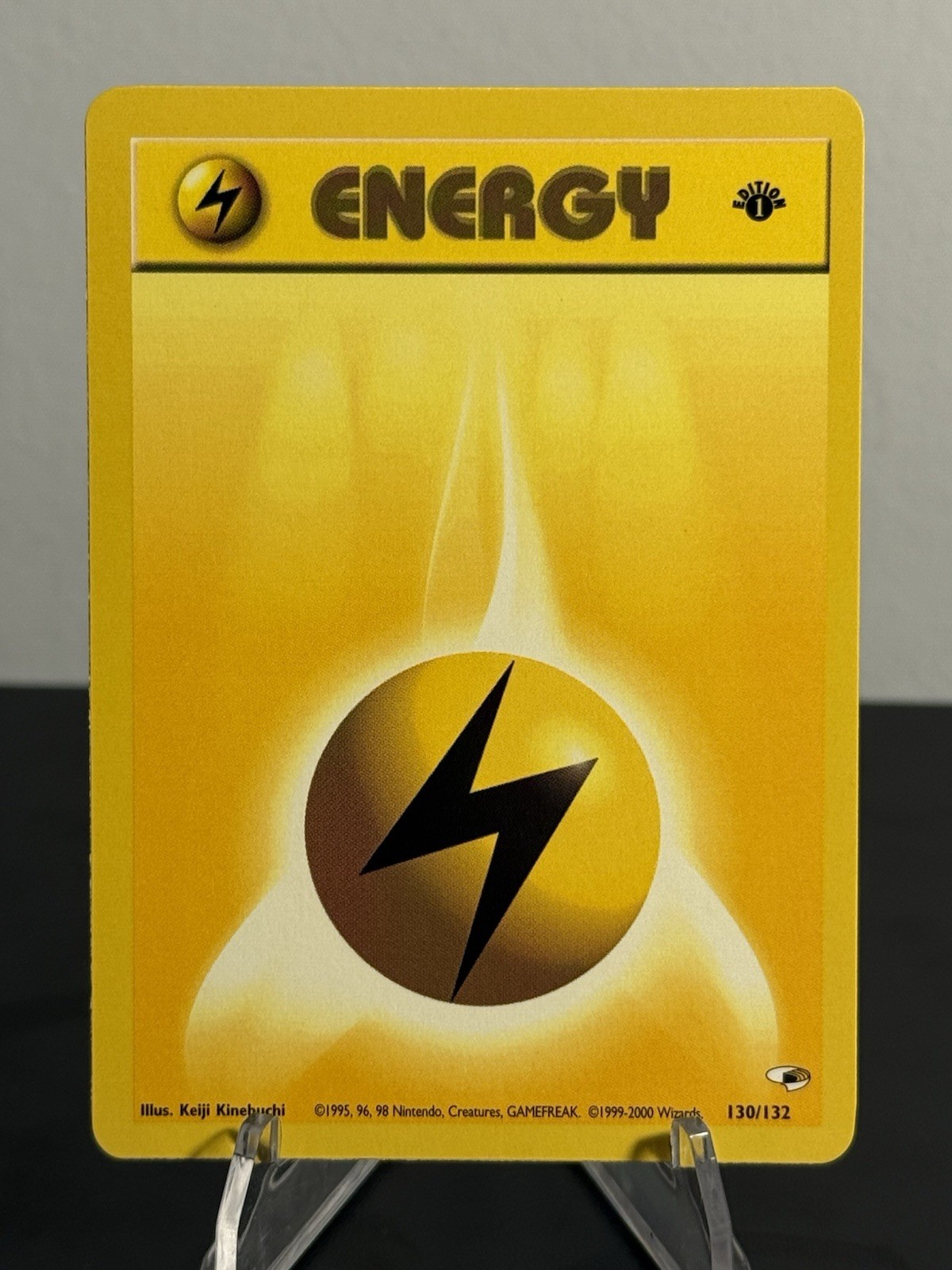 Lightning Energy 130/132 1999 1st Edition Pokemon Gym Heroes Regular NM