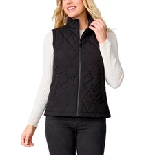Free Country Women's Quilted Vest Size XXL Black