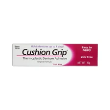 Cushion Grip Thermoplastic Denture Adhesive, 0.35 oz Travel Size