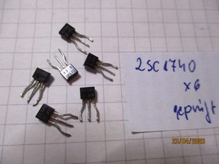 6 Stück Transistor 2SC1740 Si NPN 50V 0 1A 0 3W 90MHz gebraucht geprüft