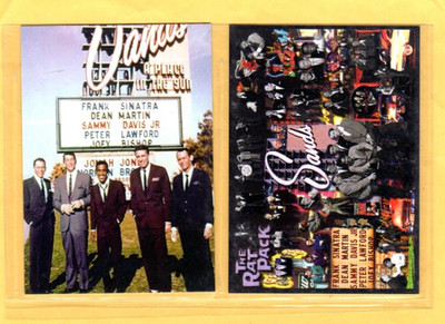 THE RAT PACK   CUSTOM   NOVELTY TRADING CARD 2 CARDS
