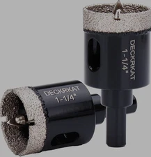 1 1/4" DeckRKat Diamond Hole Saw Drill Bit  - 2 Piece Set NEW!!!