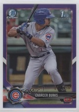 2018 Bowman Chrome Prospects Purple Refractor 24/250 Charcer Burks #BCP170 fm0