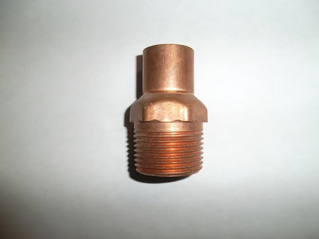 Plumbing (1-Pcs) 3/4" Solder X 1" MIP LF Copper Male Adapter
