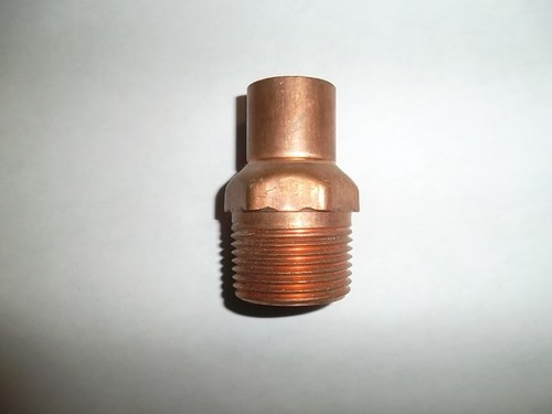 Plumbing (1-Pcs) 3/4" Solder X 1" MIP LF Copper Male Adapter
