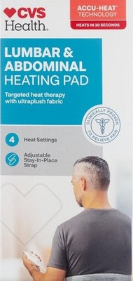 CVS HEALTH LUMBAR & ABDOMINAL HEATING PAD WITH 4 HEAT SETTINGS