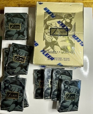 5- 1994 FLAIR MLB BASEBALL SERIES 2 Packs  10 Cards Per Pack Alex Rodriguez RC