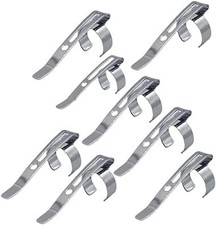 20Pcs Silver Metal Pen Clips Snap in Clip for Shirt Pocket, Slide