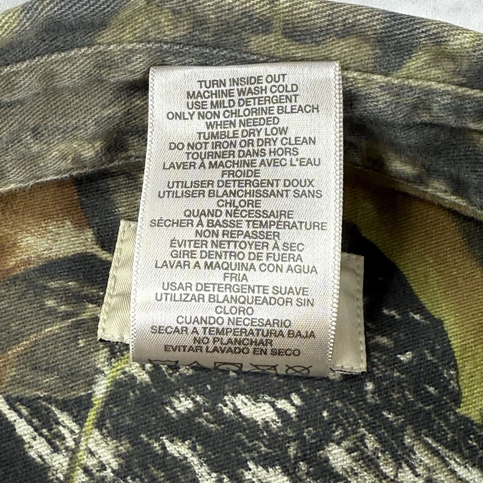 Vintage Mossy Oak Men's XL Break Up Camo Explorer Shirt Button Down Long Sleeve - Image 4 of 4